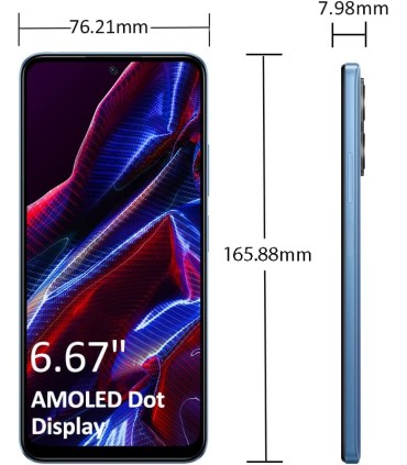 گوشی شیائومی مدل Poco X5 | ظرفیت ۲۵۶ گیگابایت | رم ۸ گیگابایت - رنگ آبی | پک گلوبال