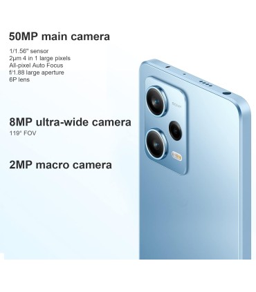 گوشی شیائومی مدل Redmi Note 12 Pro 5G | ظرفیت ۲۵۶ گیگابایت | رم ۸ گیگابایت - رنگ خاکستری تیره | پک گلوبال