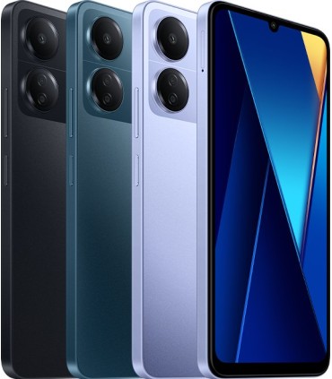 گوشی شیائومی مدل Poco C65 4G | ظرفیت ۱۲۸ گیگابایت | رم ۶ گیگابایت - رنگ آبی | پک گلوبال