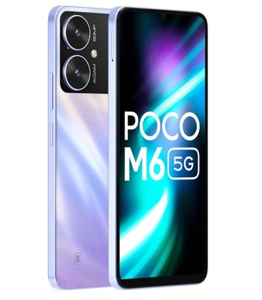 گوشی شیائومی مدل Poco M6 5G | ظرفیت ۱۲۸ گیگابایت | رم ۴ گیگابایت - رنگ آبی | پک گلوبال