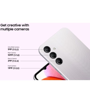 گوشی سامسونگ Galaxy A14 | ظرفیت ۶۴ گیگابایت | رم ۴ گیگابایت - رنگ نقره‌ای | ساخت ویتنام