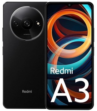 گوشی شیائومی Redmi A3 | رم ۴ گیگابایت | ظرفیت ۱۲۸ گیگابایت | رنگ مشکی | پک گلوبال